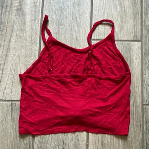 Bozzolo Red Ruched Tie Front Camisole thumbnail 3