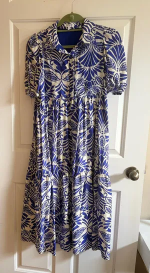 TCEC Dress blue and white dress thumbnail 1