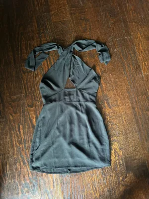 Revolve  Grace Cross Front Black Dress thumbnail 3