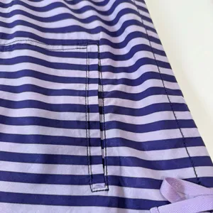 Title Nine 3/4 Sleeve Purple Striped 1/2‎ Zip Hooded Athleisure Dress Pockets XL thumbnail 8