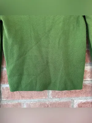 Abercrombie Fitch Corset Top Sweater Women’s Medium Green Slim Fit Knit thumbnail 9