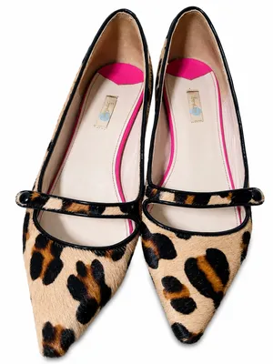 Boden 959 Leopard Calf Hair Mary Jane Pumps Women European Size 38 thumbnail 6