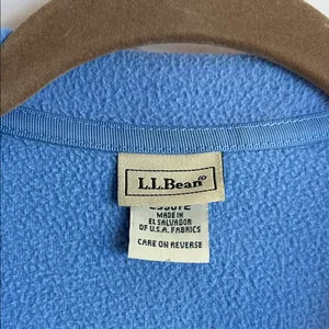 L.L. Bean Blue‎ Fleece Zip-Up Sweatshirt Woman’s Size Small thumbnail 2