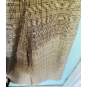 Brown Jumpsuit Women’s Small S Hem & Thread Plaid Overall Jumpsuit New W Tags thumbnail 4