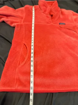 Patagonia Re-Tool Snap-T Sz:XL Pullover coral Polartec fleece chest pocket Soft. thumbnail 4