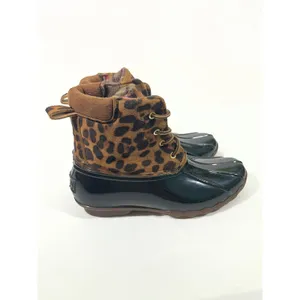 Jessica Carlyle GAVIN-17L Leopard Print Duck‎ Boots Women 7.5 Black Brown Snow thumbnail 3