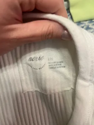 Aerie Long Sleeve Top Ribbed thumbnail 3