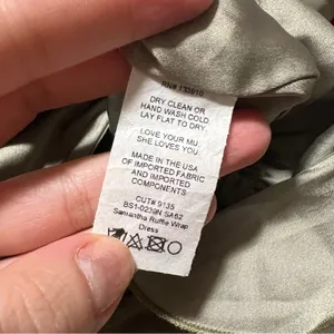 Show Me Your Mumu SMYM Samantha Ruffle Wrap Dress in Moss green NEW SMALL thumbnail 5