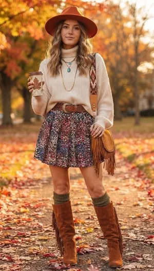 UO Millie Button-Front Mini Skirt Floral Mini Skirt - Cream Autumn Floral S-P thumbnail 1