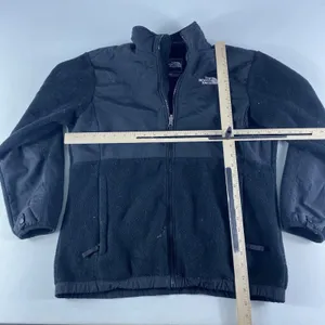 The North Face Denali Jacket Girls XL Full Zip‎ Polartec Black Fleece Youth TNF thumbnail 9