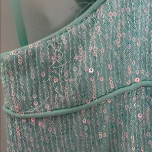 Mac Duggal 11274 Aqua Sequin Halter High Low Ruffle Gown Size 8 NWT thumbnail 8