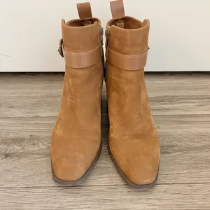 Vionic Tenley Block Heel Bootie Tan Size 7 thumbnail 4