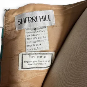 Sherri Hill Strapless Striped Mermaid Gown Turquoise Aqua Blue Sheer 6 thumbnail 9