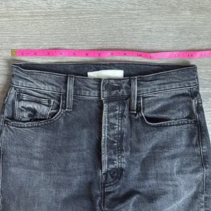 MOTHER High Waisted Hiker Hover Jeans Roadtrip Renegade Black 26 thumbnail 7