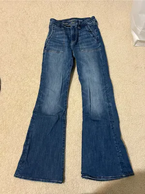 American Eagle Outfitters Women's Blue Bootcut Jeans thumbnail 1
