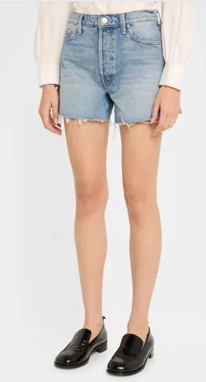 MOTHER Jean Denim Shorts thumbnail 3