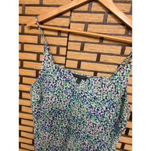 Banana Republic Blue Floral Cami‎ Size Large Petite thumbnail 3