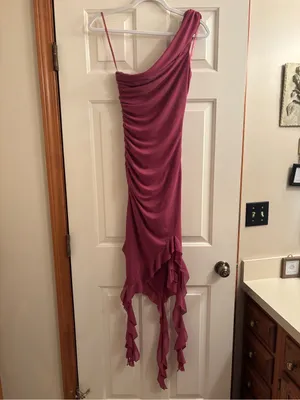 Hello Molly Off-Shoulder Ruffle Hem Midi Dress thumbnail 2