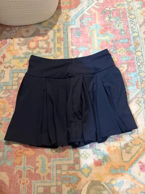 Shein Pleated Skirt Navy Blue thumbnail 3