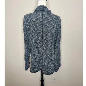 WE THE FREE PEOPLE Women's L SUNNY DAYS Mock Neck Thermal Long Sleeve Top Black thumbnail 4