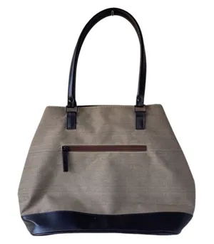 Brown Tweed Style Canvas Tote thumbnail 1