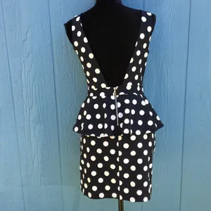 H&M Divided Polka Dot Sleeveless Dress Ruffle 8 v6x thumbnail 4