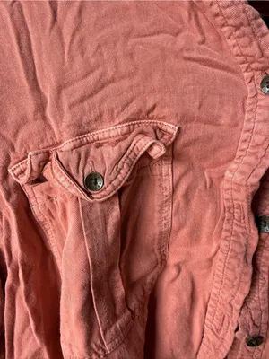American Eagle Boyfriend Fit Distressed Button-Up Shirt – Size Large thumbnail 3
