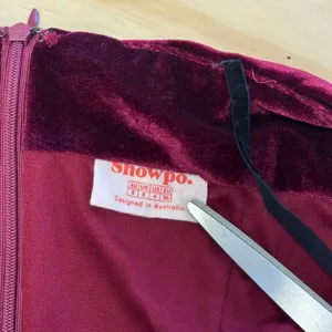 Showpo. Beyond‎ It Rushed Mini Velour Dress Burgundy Sz 4 Stretch Party thumbnail 8