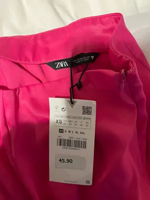 ZARA Satin Pink Pants thumbnail 5