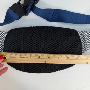 KAVU Fanny‎ Pack Waist Bum Sling Bag Blue White Chevron Geometric Pouch Hiking thumbnail 9