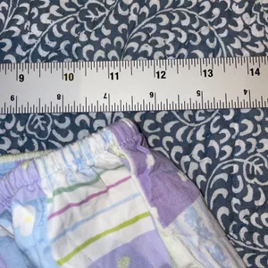 Secret Treasures Pajama Shorts Women Y2K Lounge Sleep Purple Blue Pastel Patchwork Cottagecore M thumbnail 5