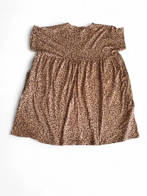 🐆 Charlotte Avery Leopard Mini Dress Brown Size M thumbnail 5