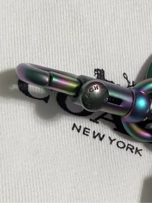 Coach, 3D, oil slick, Iridescent Unicorn, Keychain/fob RARE! thumbnail 10