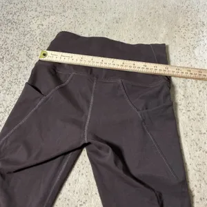 Quince‎ High Waisted Pocket Leggings Womens Small Brown Active Yoga Athleisure thumbnail 2