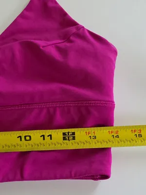 Lululemon Twist Bra Long Line Raspberry M/L thumbnail 8