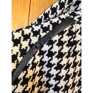 Vintage Apt. 9 Black White Houndstooth Lined Wool Blend Coat READ Size Large (64 thumbnail 9