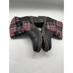 Muk Luk Plaid Flannel Zip Ankle Boots Women’s Size 7 thumbnail 5