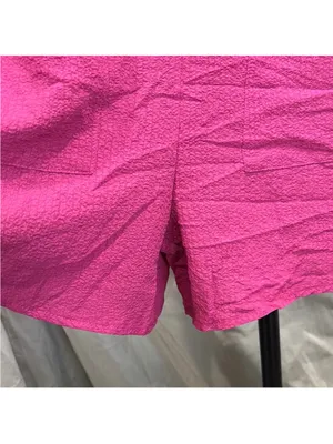 Sleeveless Bright Pink Romper with Front Pockets Size L thumbnail 4
