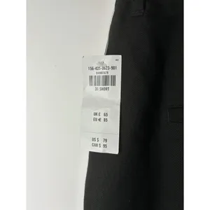 Abercrombie & Fitch Black Solid Ankle Pants Women Regular 31 Short Slit Ankle thumbnail 6