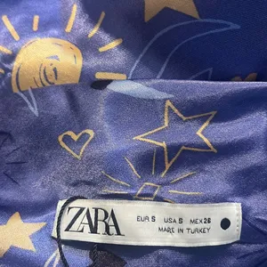 Zara Lilac Celestrial Satin Print Slip‎ Dress thumbnail 3