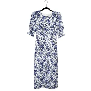 Baltic Born Demi Floral Midi Dress Women's Blue Size Small thumbnail 2