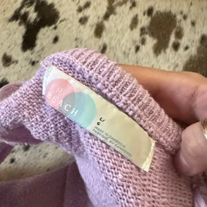 FREE PEOPLE BEACH Phia sweater set Blush Lilac Matching‎ Open Back Halter Size L thumbnail 11