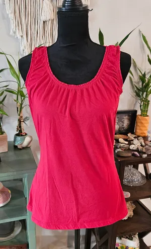 Merona Tank Top Red Woman’s Size Medium  thumbnail 1