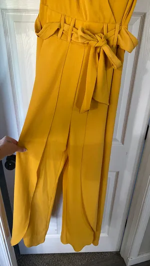 Premiere Yellow Jumpsuit Wide-Leg thumbnail 1