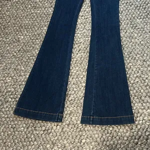 Free People Blue Denim Western Bell Bottom Flare Jean Size 24 thumbnail 3