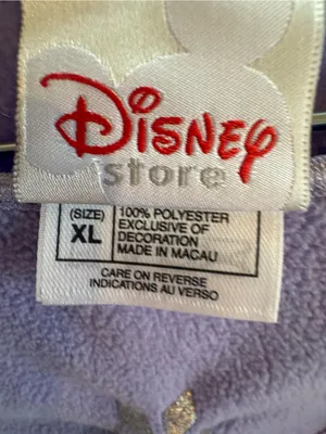 Vintage Disney Store Pooh Piglet Lavender Fleece Pullover XL Y2K thumbnail 7
