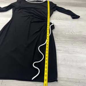 American Living Black White Midi Dress Size 10 Stretch Cocktail Career Party thumbnail 9