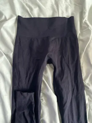Set Active black leggings ribbed thumbnail 1