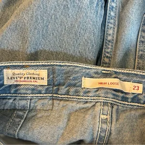 Levi’s High Loose Premium Wide‎ Leg Cargo Utility Style Zipper Pocket Jeans 23 thumbnail 7