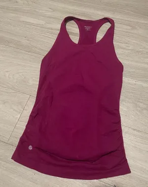Athleta Magenta Racerback Tank Top thumbnail 1
